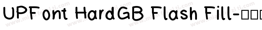 UPFont HardGB Flash Fill字体转换